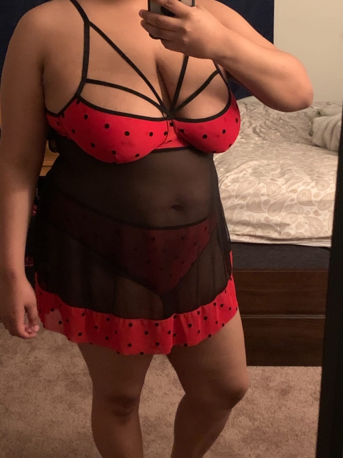 Chic Lover Women's Plus Size Chemise Strap lingerie Lace Trim Babydoll Sleepwear Outfit Set customer photo 2