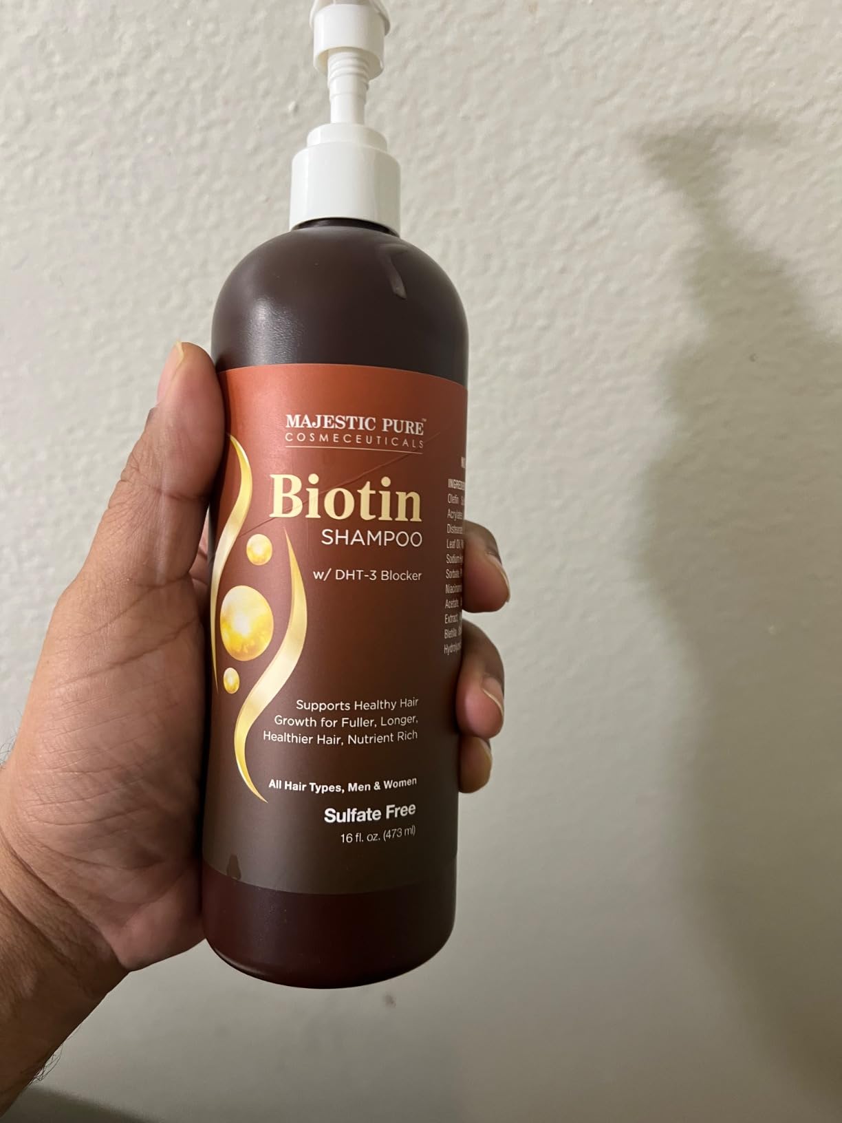 Majestic Pure Biotin Shampoo Sulfate & Paraben Free - 16 Fl Oz customer photo 1