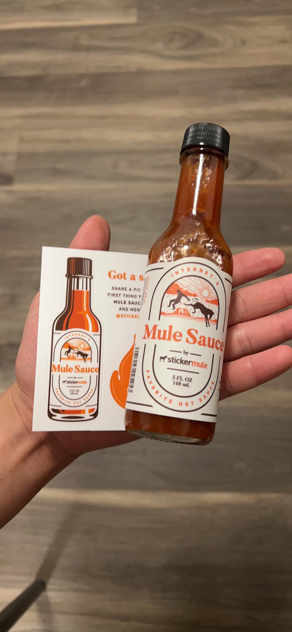 Mule Sauce - Hot sauce with Habanero, Yellow scotch bonnet and Bhut jolokia. (5 oz, 1) customer photo 2