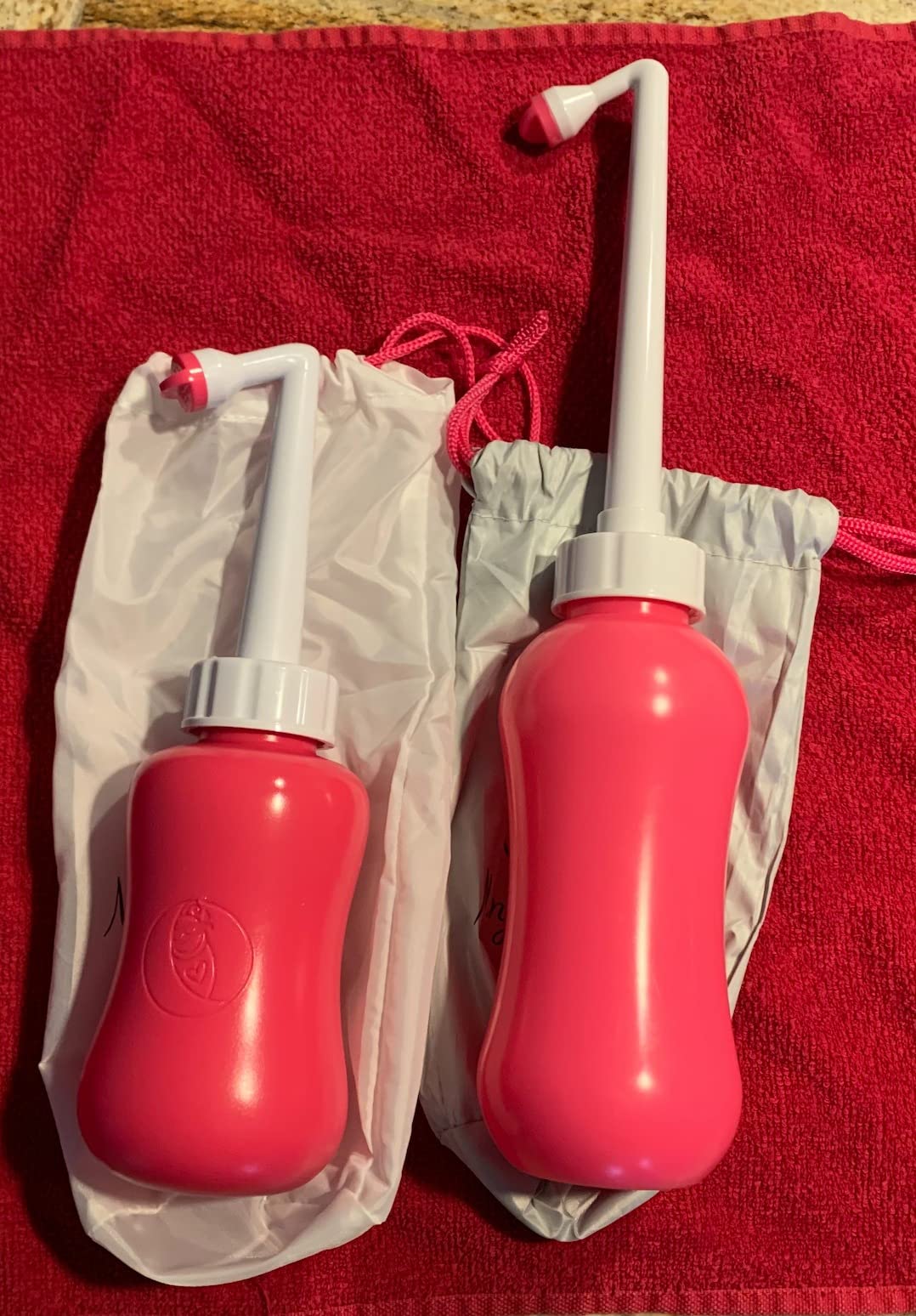 Ninja Mama Peri Bottle for Postpartum Care Post Partum Essentials for Pain Relief, Tears & Hemorrhoids After Birth Portable Perineal Bottle with Angled Spout Labor & Delivery Hospital Bag. (355ml) customer photo 1