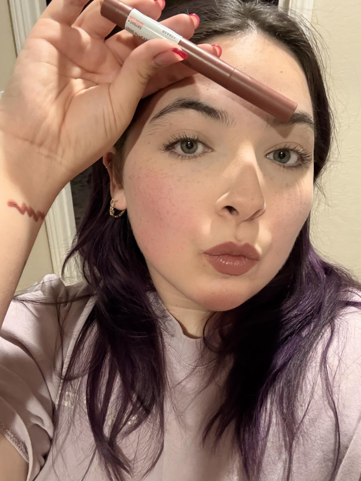 Maybelline Super Stay Ink Crayon Matte Longwear Lipstick Makeup, 125 Check Yourself, 0.04 oz customer photo 1