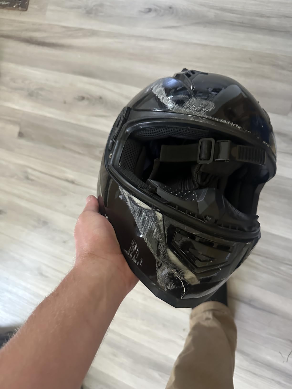 GLX GX11 Compact Full Face Motorcycle Helmet w/ Tinted Visor, DOT customer photo 2