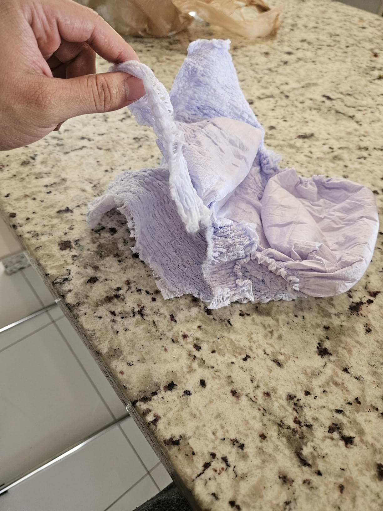 Amazon Basics Incontinence & Postpartum Underwear for Women with Bladder Leak Protection, Disposable, Maximum Absorbency, Lavender, Medium 19 Pack customer photo 2