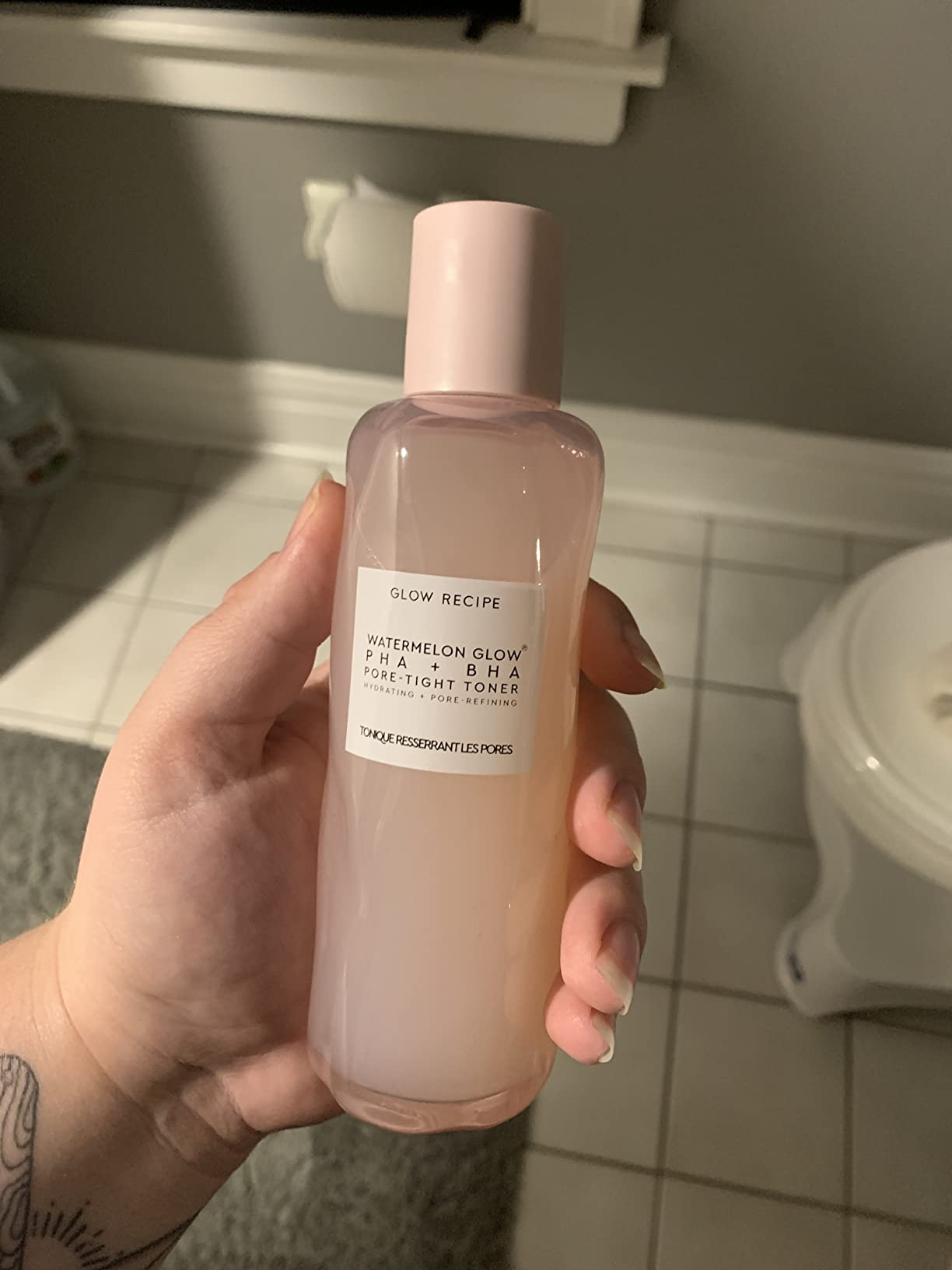 Glow Recipe PHA + BHA Face Toner, Korean Exfoliating Toner for Pores, Gentle Chemical Exfoliant + Hydrating Toner, Watermelon, Cactus Water + Glycerin (40ml) customer photo 2