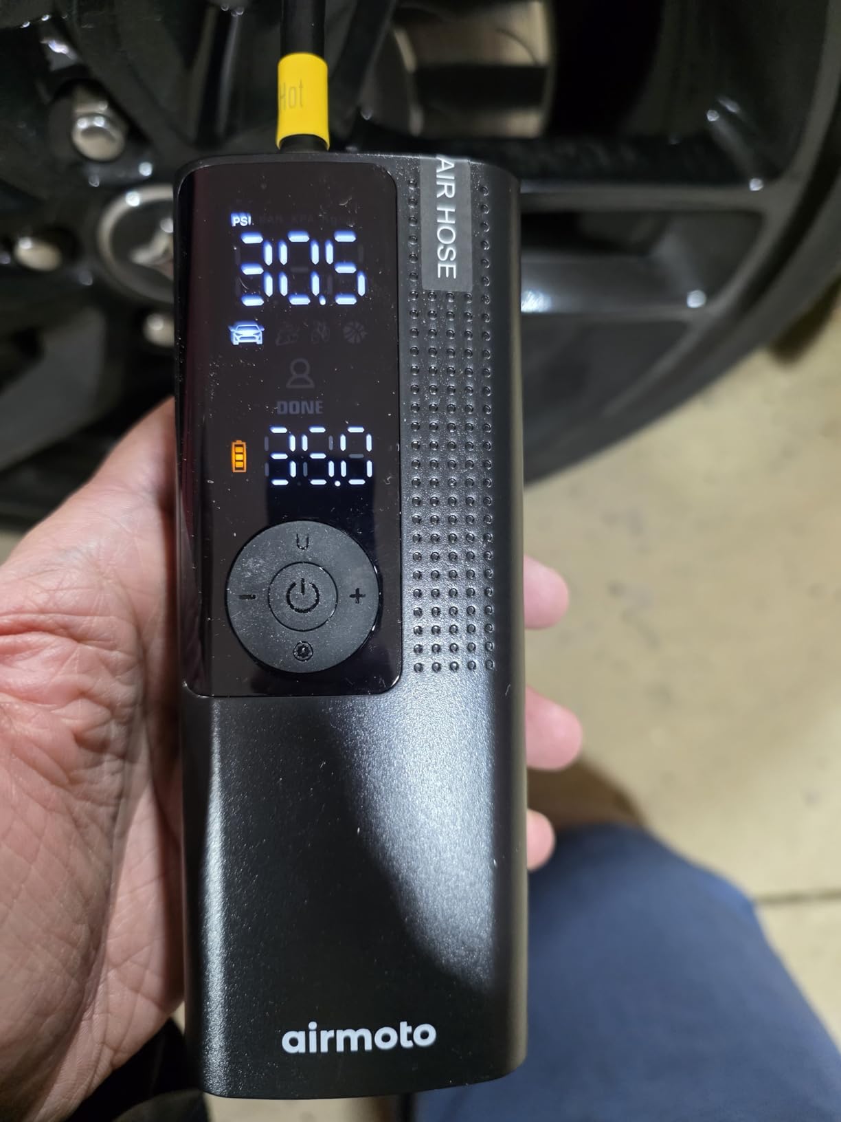 Airmoto Tire Inflator Portable Air Compressor for Cars, Bikes and Bicycles customer photo 2