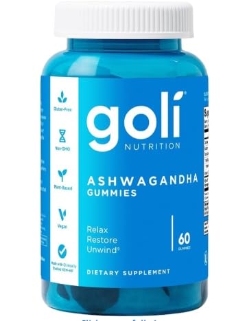 Goli Ashwagandha & Vitamin D Gummy - 60 Count - Mixed Berry, KSM-66, Vegan, Plant Based, Non-GMO, Gluten-Free & Gelatin Free Relax. Restore. Unwind, Pack of 1 customer photo 1