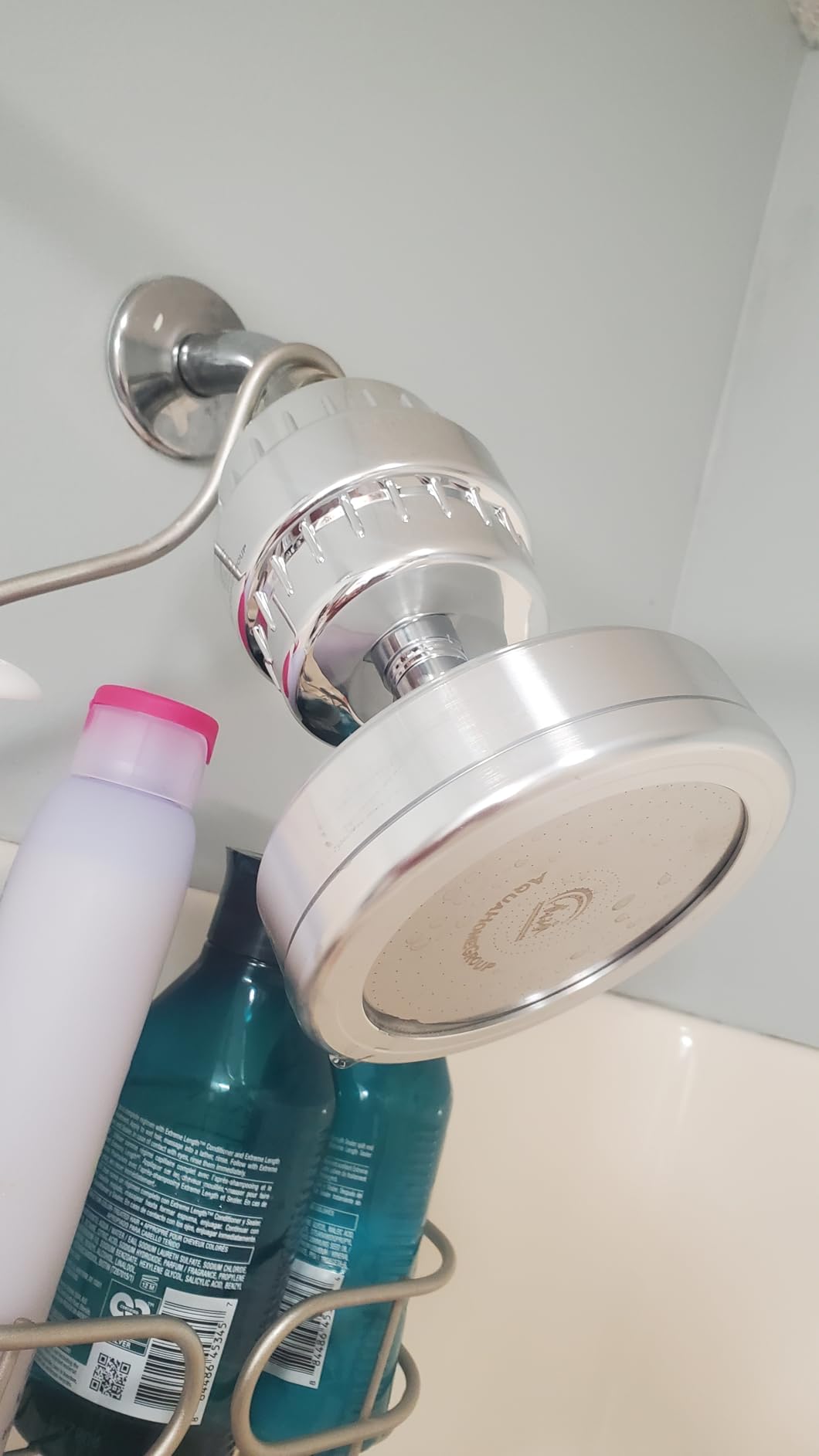 AquaHomeGroup Filtered Shower Head, 20+3 Stage, Reduces Chlorine, Chrome customer photo 2