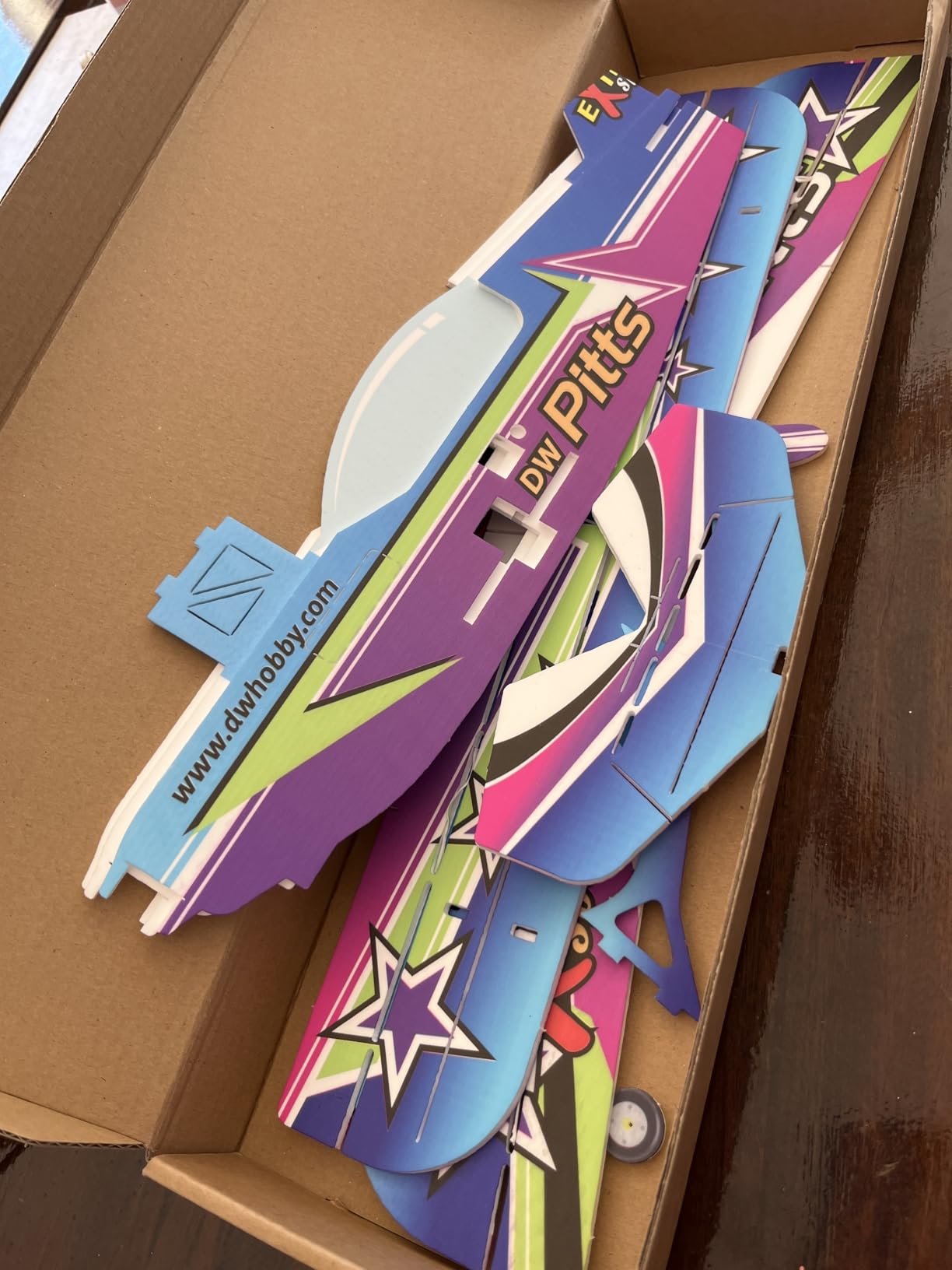 Viloga Mini RC Plane Kit PP Foam Airplane, 450mm Wingspan Pitts 3D Aerobatic Biplane Model Kit to Build for Adults, DIY Sport Airplane for Indoor & Park Flyer (KIT) customer photo 1