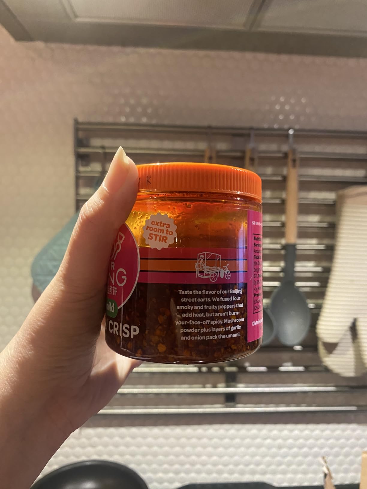 Mr Bing Chili Crisp | Mild - feat. in Love Me Gluten Free - Crunchy Chili Oil Made in USA Chili Paste Hot Sauce - Gluten Free, Vegan, No MSG, Non-GMO- (7 oz.) customer photo 1