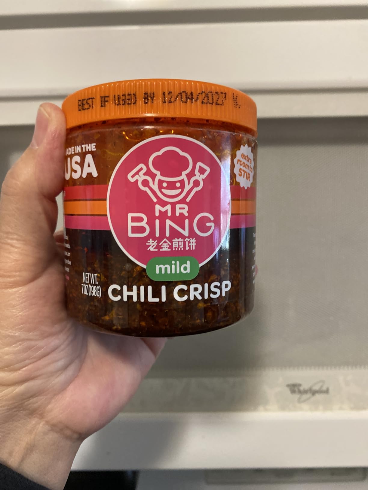 Mr Bing Chili Crisp | Mild - feat. in Love Me Gluten Free - Crunchy Chili Oil Made in USA Chili Paste Hot Sauce - Gluten Free, Vegan, No MSG, Non-GMO- (7 oz.) customer photo 2