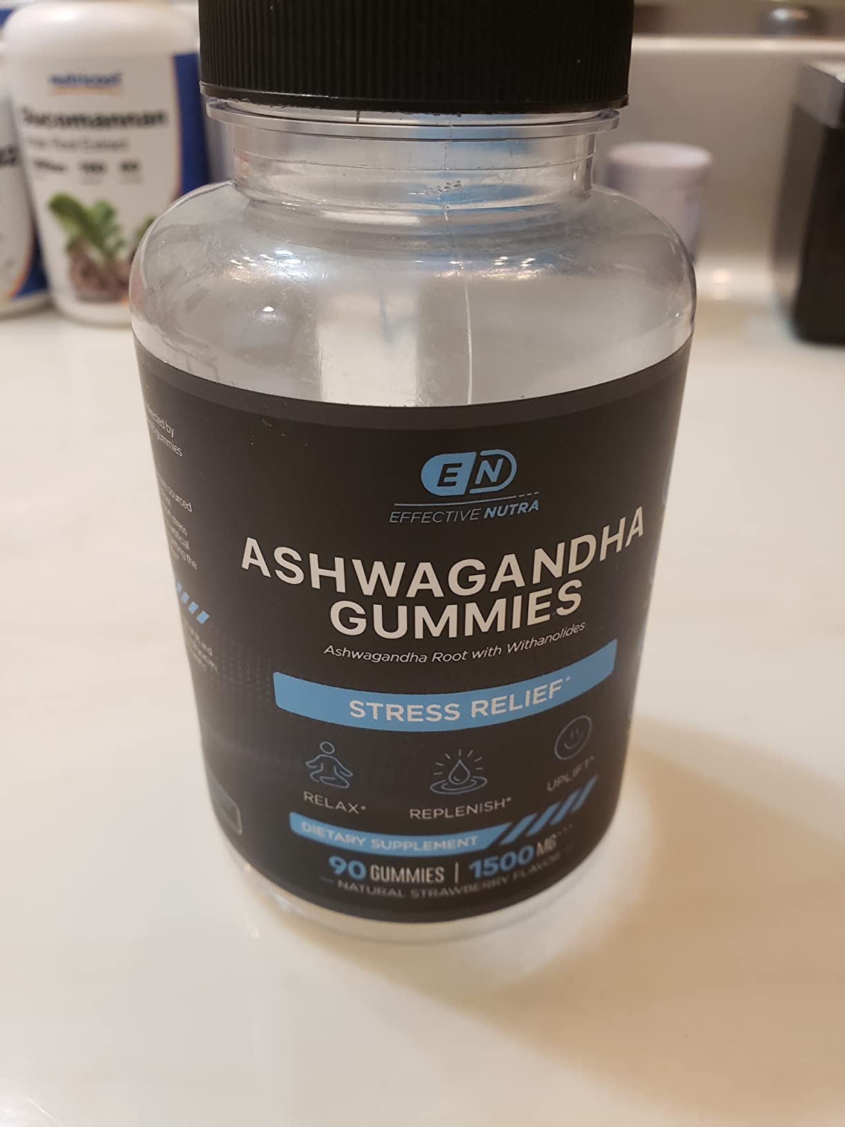 Effective Nutra Ashwagandha Gummies 1500 mg, Strawberry, 90 Count customer photo 1