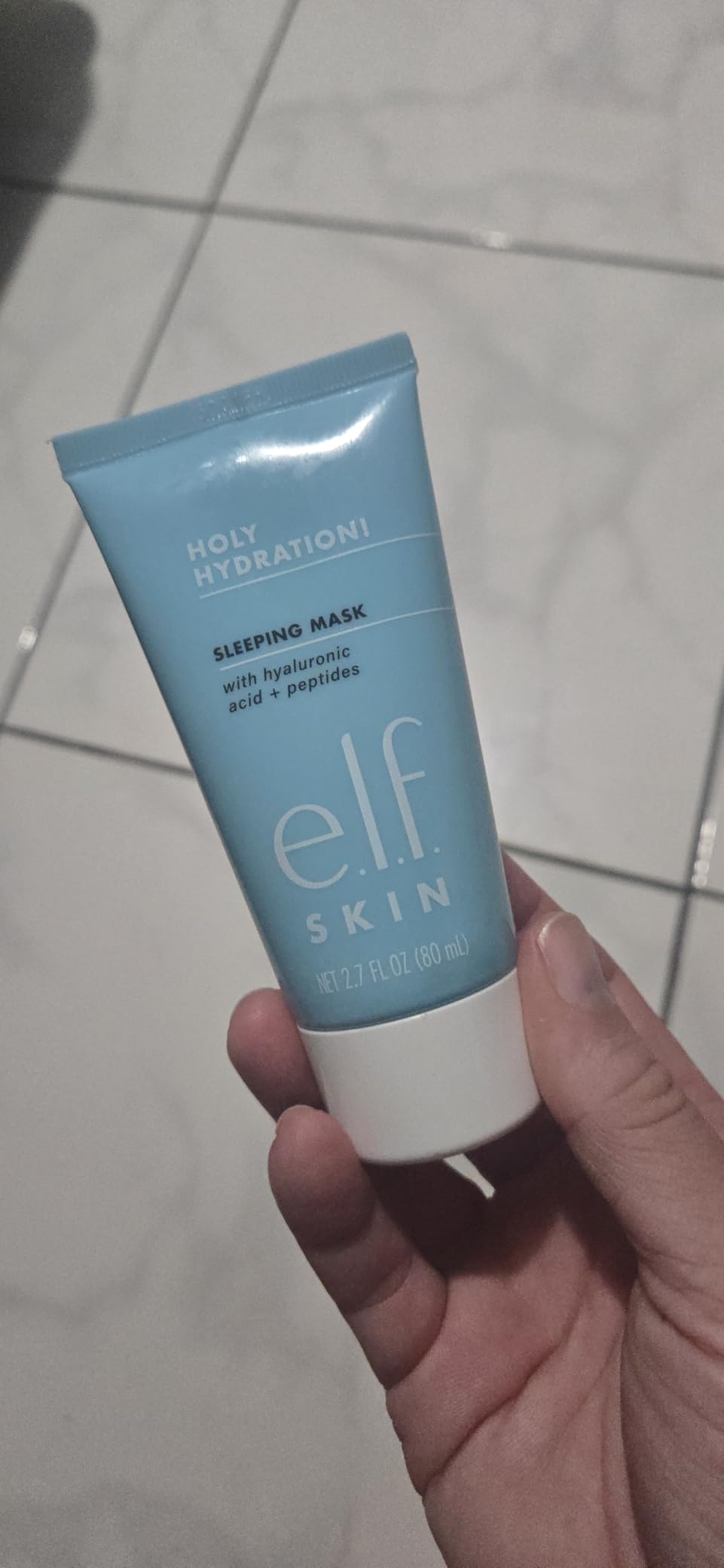 e.l.f. SKIN Holy Hydration! Sleeping Mask, Moisturizing & Plumping Dual-Use Sleep Or Rinse-Off Face Mask, Soothes Skin With A Creamy Formula customer photo 1