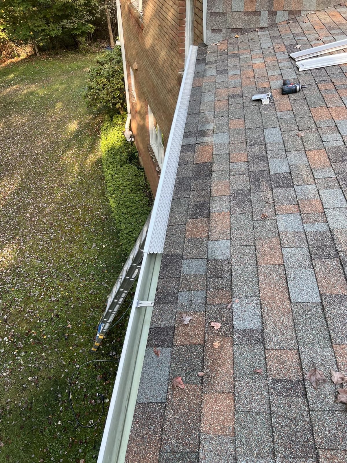 Micromesh Gutter Guards, 5 Inch, 100 FT, Stainless Mesh, White customer photo 1