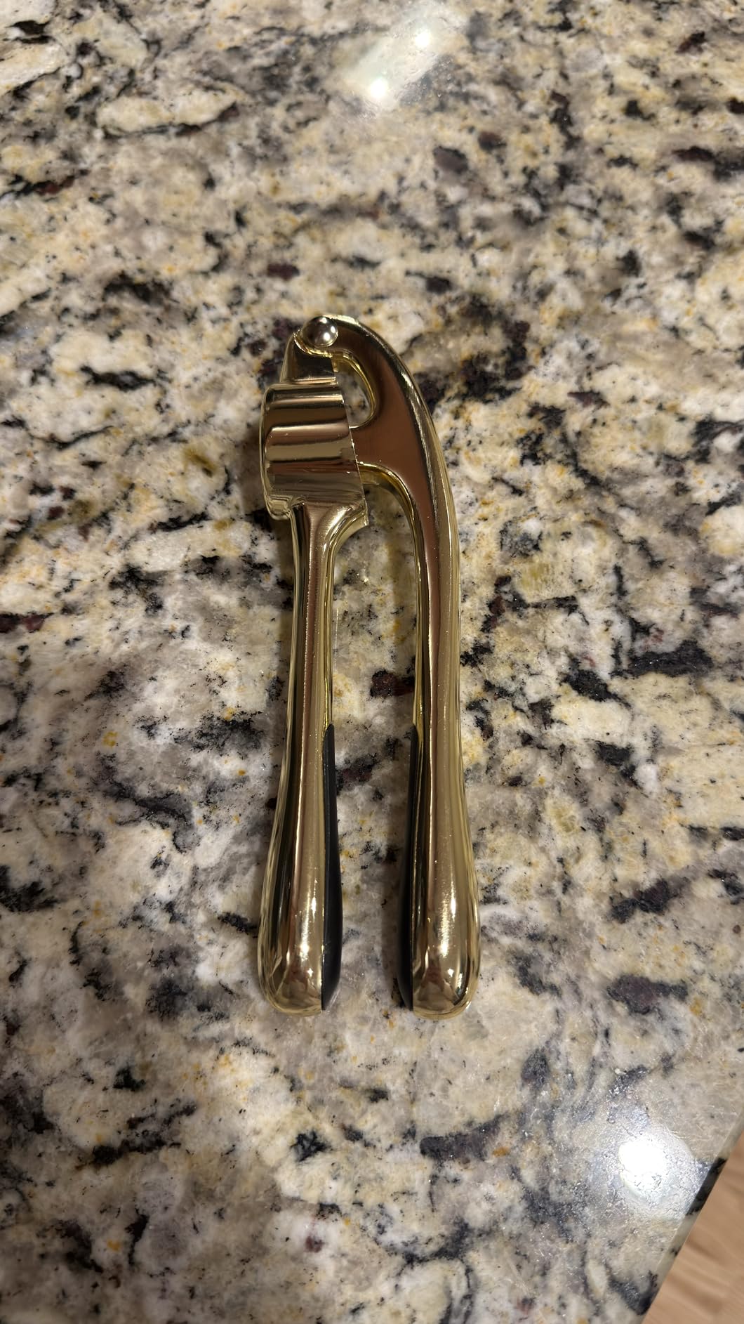 Kitessensu High Effective Garlic Press With Studs, Heavy Duty Garlic Mincer, Easy to Squeeze and Clean, Rust Proof, Ginger Crusher- Imperial Silver customer photo 2