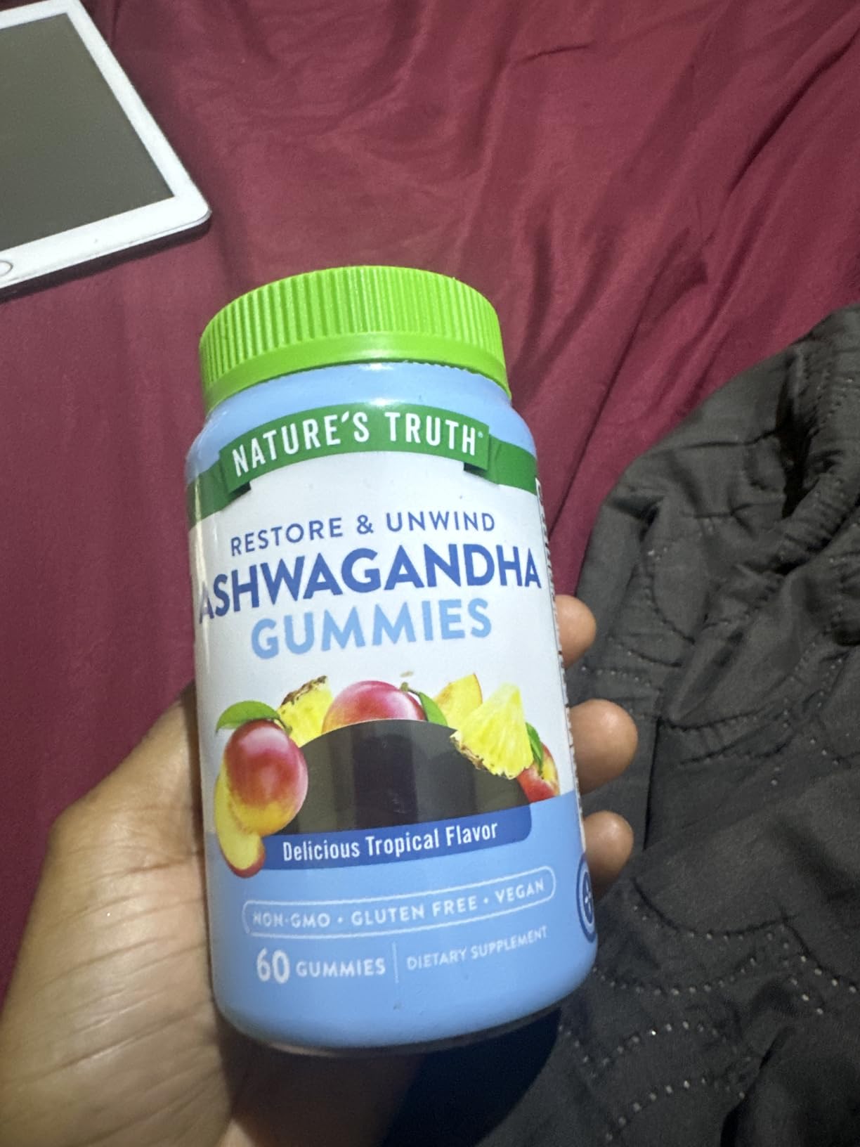 Nature's Truth Ashwagandha Gummies | 60 Count | Tropical Flavor customer photo 2