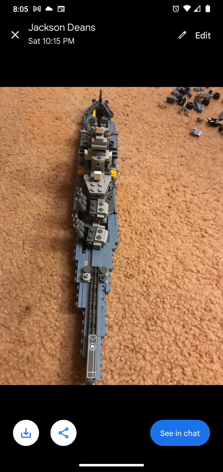 8IN1 USS Missouri Battleship Building Set, 1028pcs Military Model Kit customer photo 1
