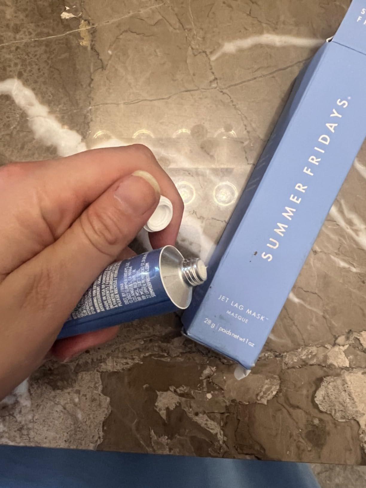 Summer Fridays Jet Lag Mask - Hydrating Overnight Face Mask, Moisturizer + Eye Cream - Enriched with Hyaluronic Acid, Niacinamide, + Antioxidants - Multitasking Travel Size Skin Care (2.25 Oz) customer photo 2