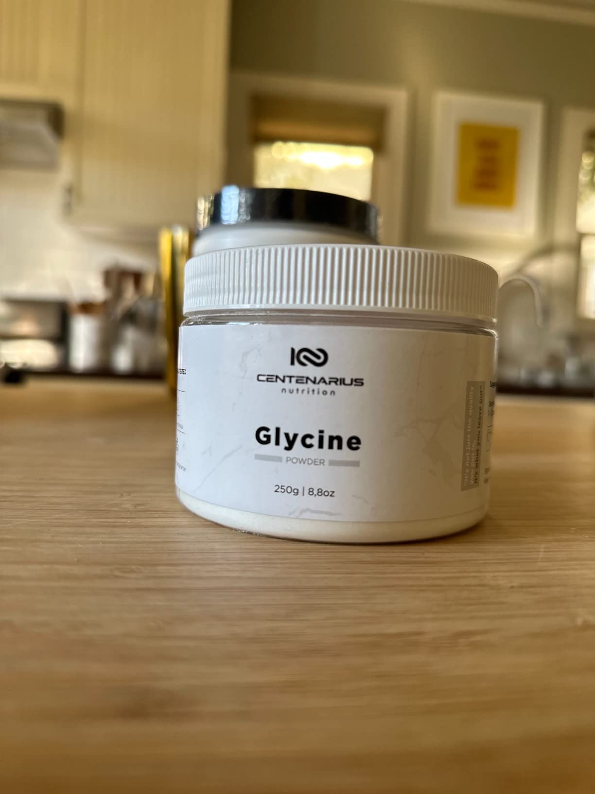 Premium Glycine Powder 250g | Amino Acids Supplement for Post Workout Muscle Recovery, Digestion, Sleep Aid + More - Vegan, Additive-Free, Third-Party Tested | Centenarius Nutrition customer photo 1
