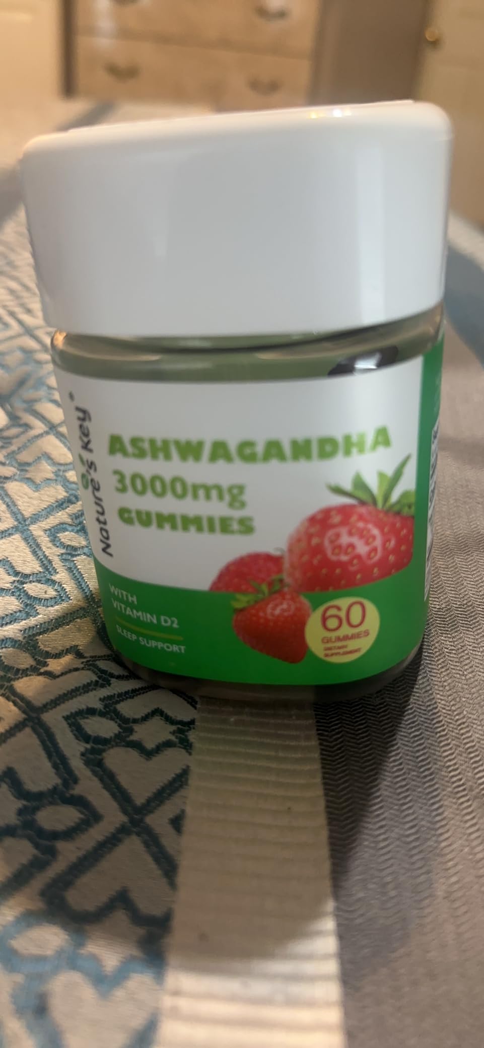 Nature's Key Ashwagandha Gummies, High Potency Root Extract+D2, 60CT customer photo 1