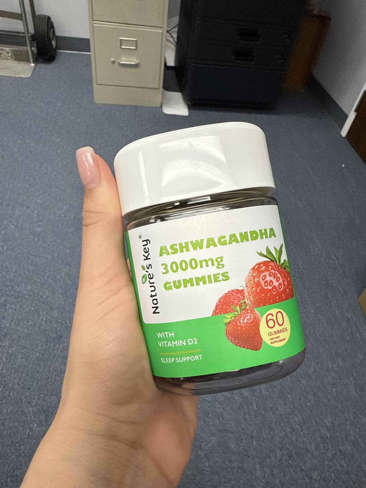 Nature's Key Ashwagandha Gummies, High Potency Root Extract+D2, 60CT customer photo 2