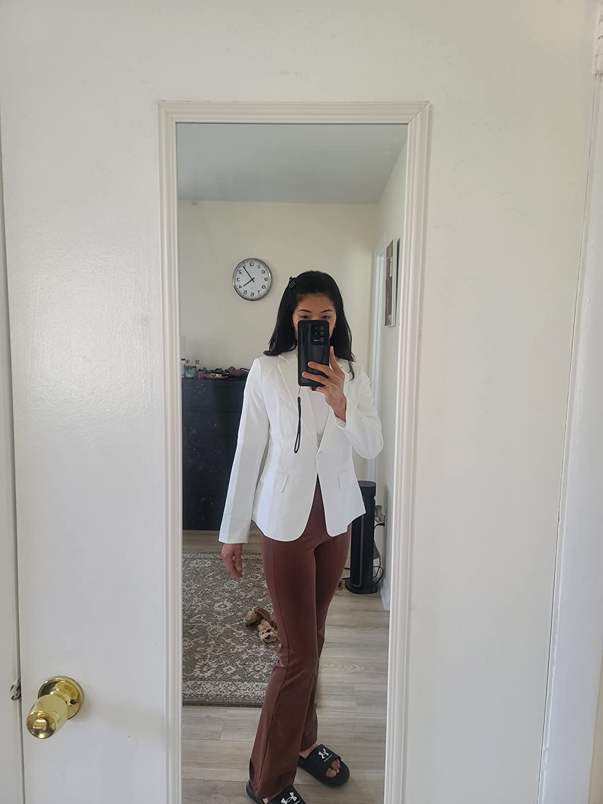 Beninos Womens Business Casual Blazer Office Work Solid Suit Jacket customer photo 2