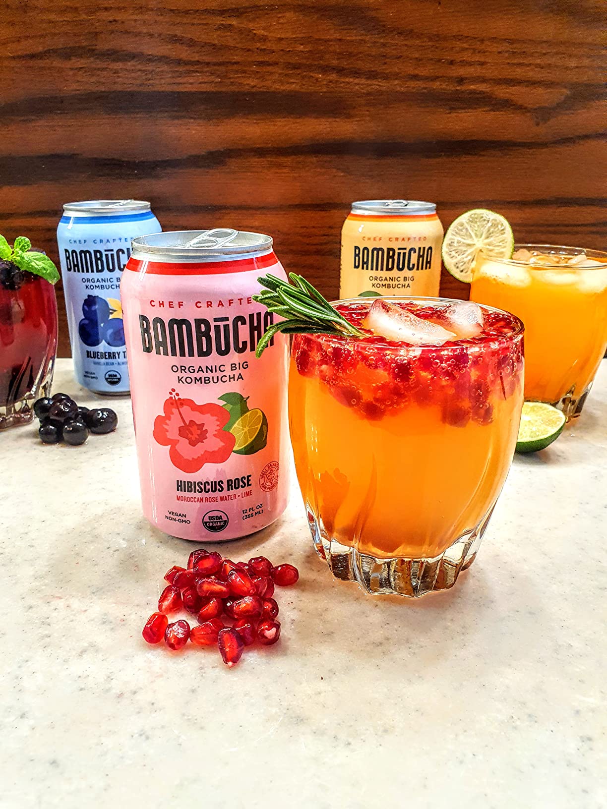 Bambucha Kombucha Variety 12 Pack Case | Chef Crafted Flavors, 100% Raw Kombucha Live Cultured Tea Drink | Organic, Vegan, Gluten Free, Non GMO, Probiotic (12 Fl Oz Cans) customer photo 1