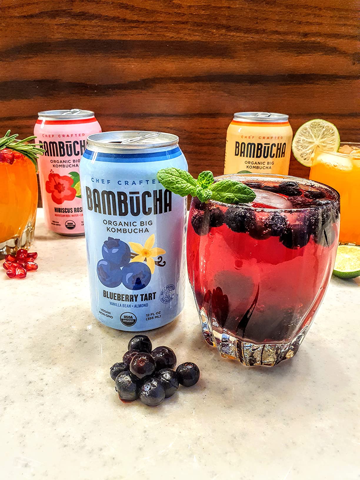 Bambucha Kombucha Variety 12 Pack Case | Chef Crafted Flavors, 100% Raw Kombucha Live Cultured Tea Drink | Organic, Vegan, Gluten Free, Non GMO, Probiotic (12 Fl Oz Cans) customer photo 2