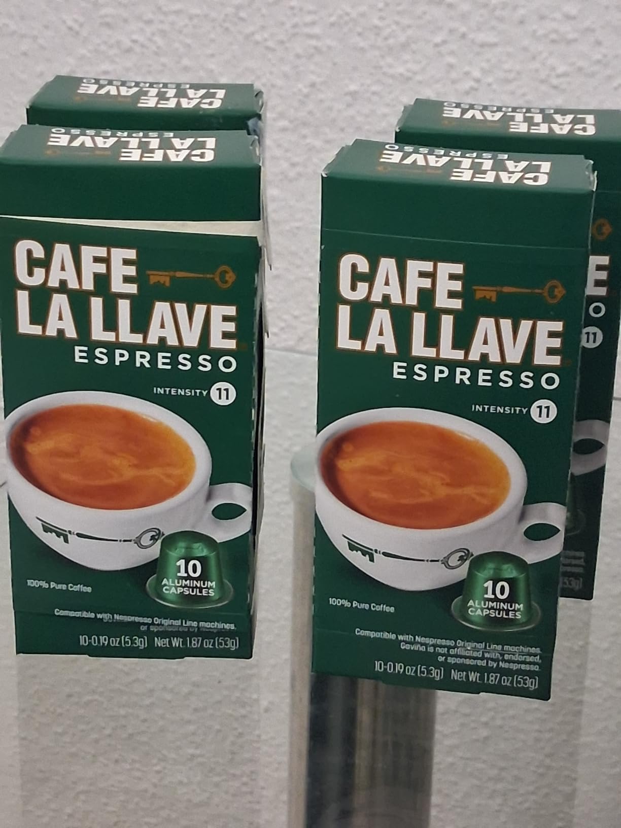 Café La Llave Espresso Aluminum Capsules, Dark Roast, 40ct customer photo 1