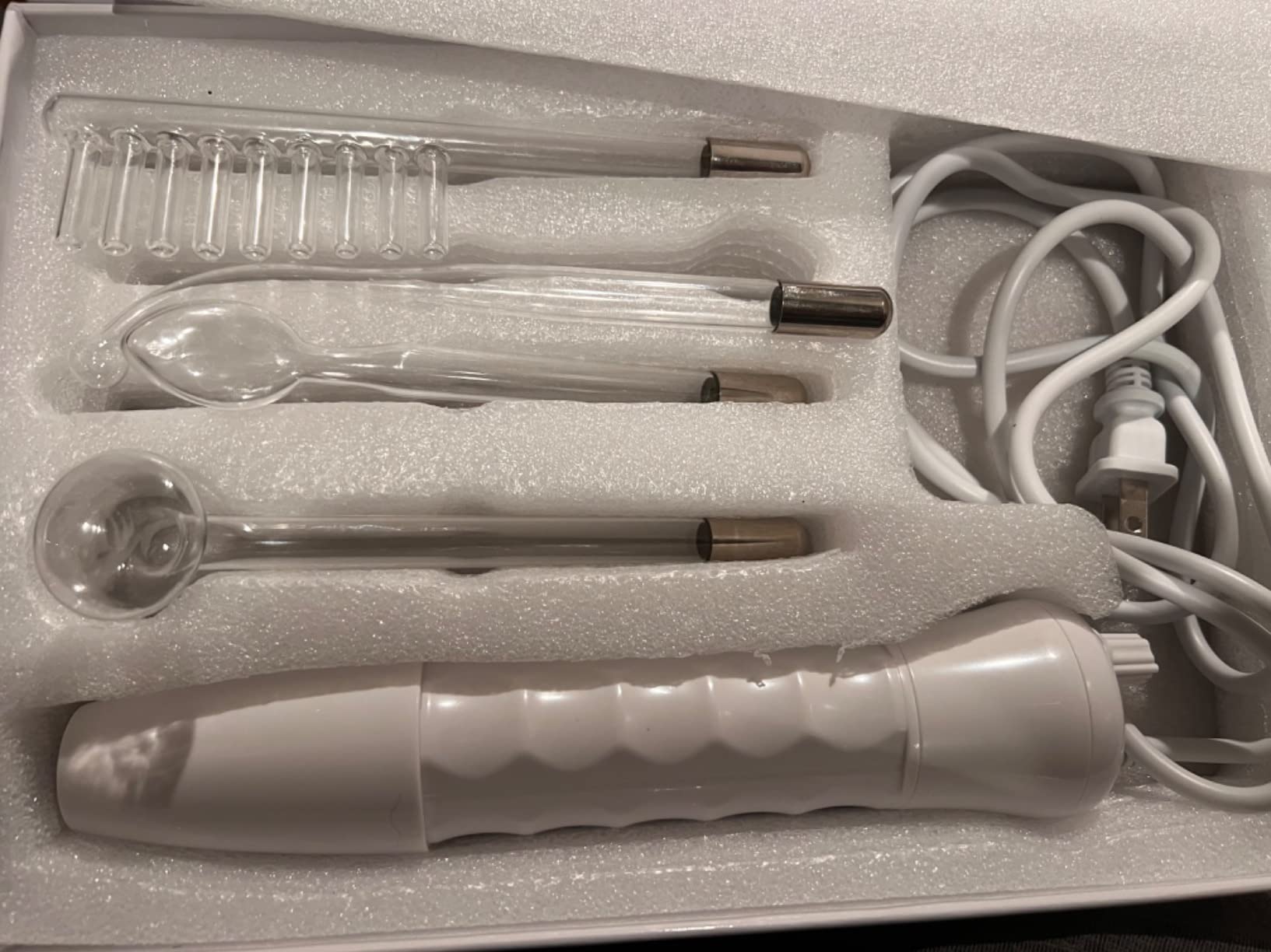 High Frequency Facial Wand - Uaike 4 in 1 Violet Portable Handheld customer photo 2