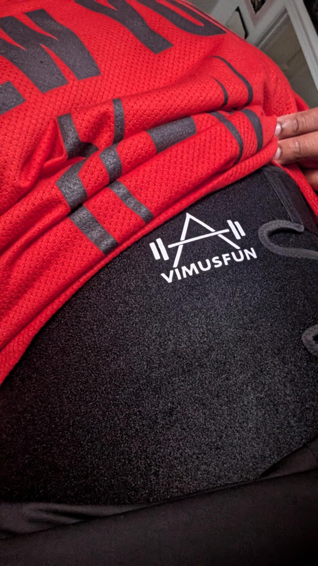 VIMUSFUN Waist Trimmer Belt Men Sweat Band Stomach Wrap, Waist Trainer for Women Workout customer photo 1