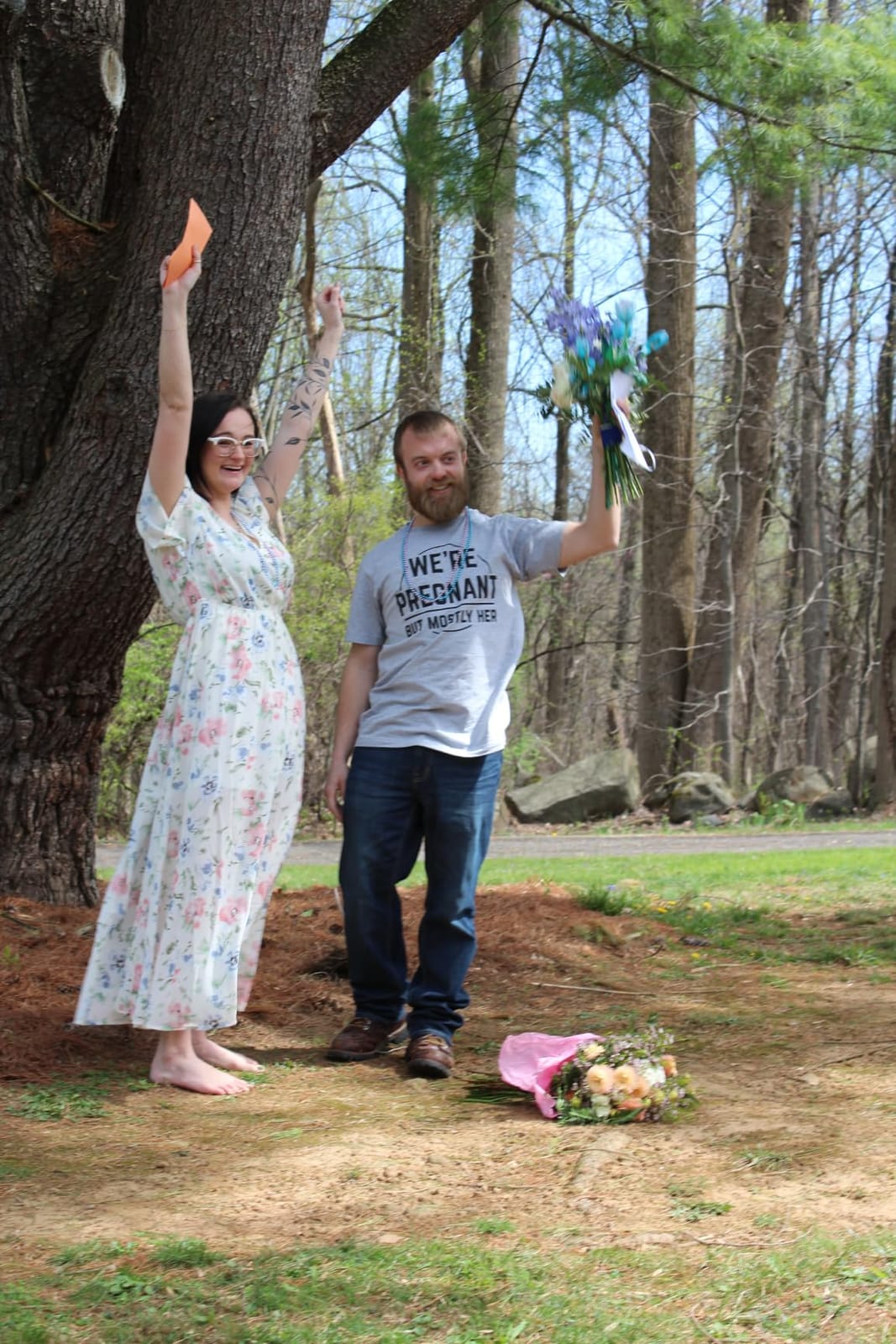 ANRABESS Womens Boho Floral Wedding Guest Maxi Dress customer photo 2