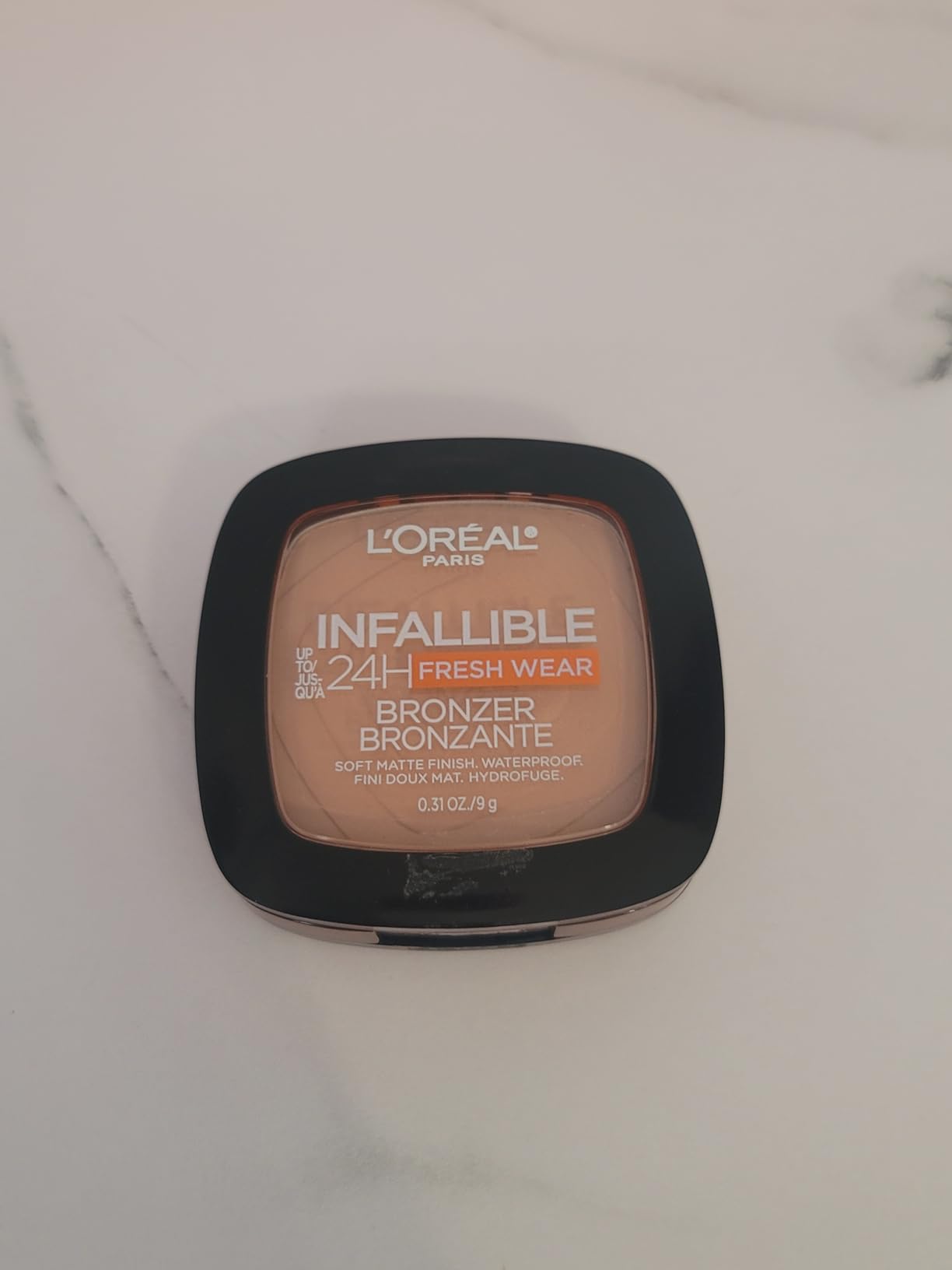 L'Oreal Paris Infallible Up to 24H Fresh Wear Soft Matte Longwear Bronzer. Waterproof, heatproof, transfer, humidity and sweatproof, Fair, 0.31 oz customer photo 1