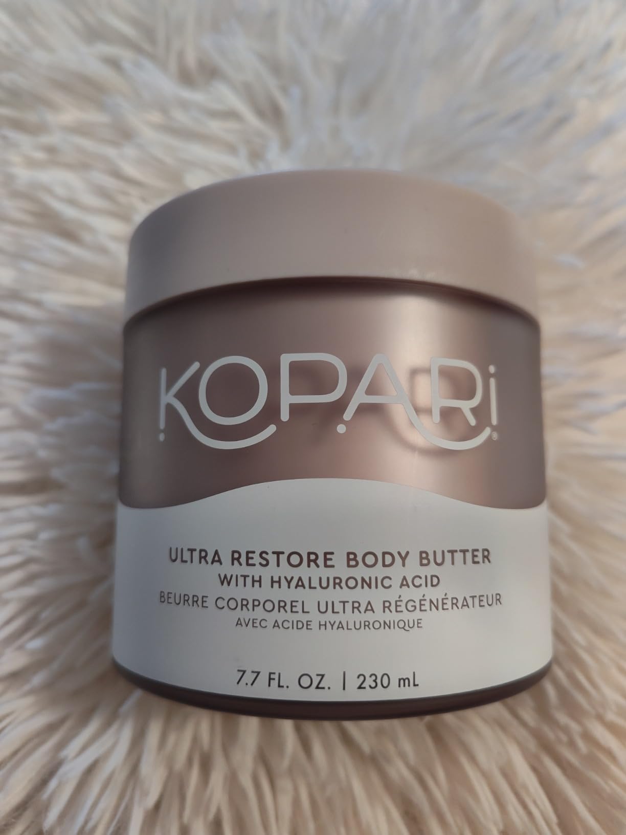 Kopari Ultra Restore Body Butter, Whipped Lightweight Formula, Hyaluronic Acid & Mango Seed Butter, Deep & Long-Lasting Moisture, Coconut 7.7 oz customer photo 1
