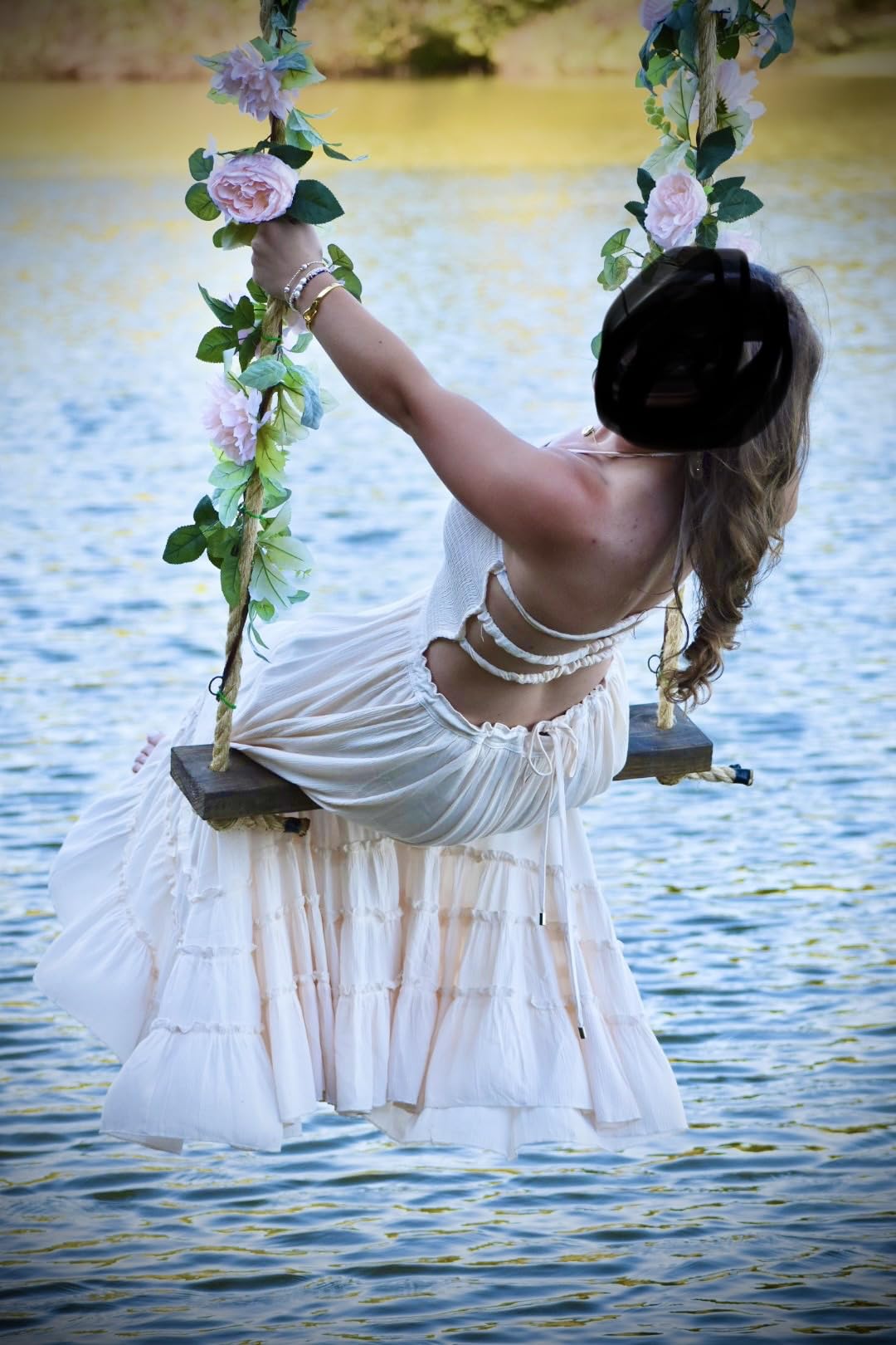 R.Vivimos Womens Summer Boho Sexy Backless Long Dresses customer photo 1