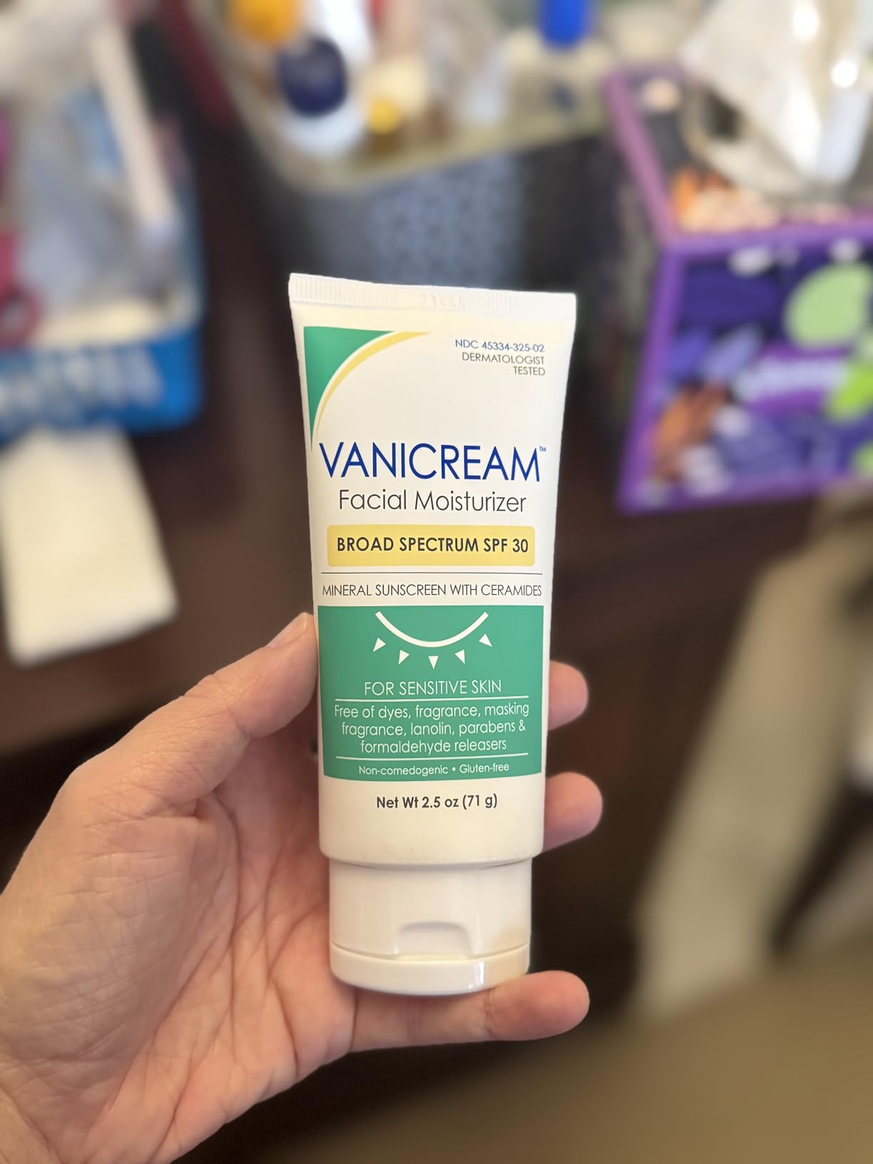 Vanicream Facial Moisturizer SPF 30 Zinc Oxide Mineral Sunscreen, 2.5 Fl Oz customer photo 1