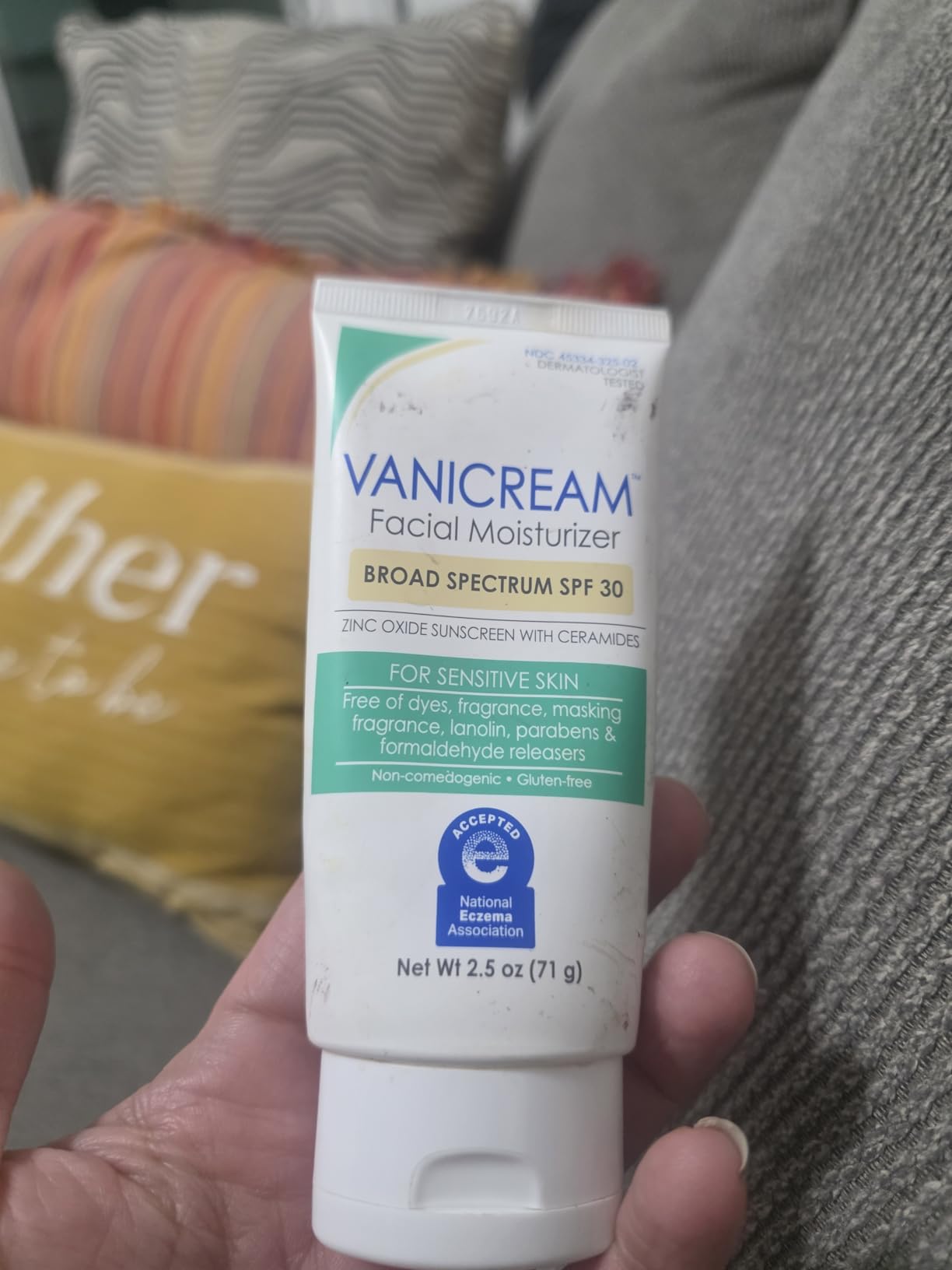 Vanicream Facial Moisturizer SPF 30 Zinc Oxide Mineral Sunscreen, 2.5 Fl Oz customer photo 2
