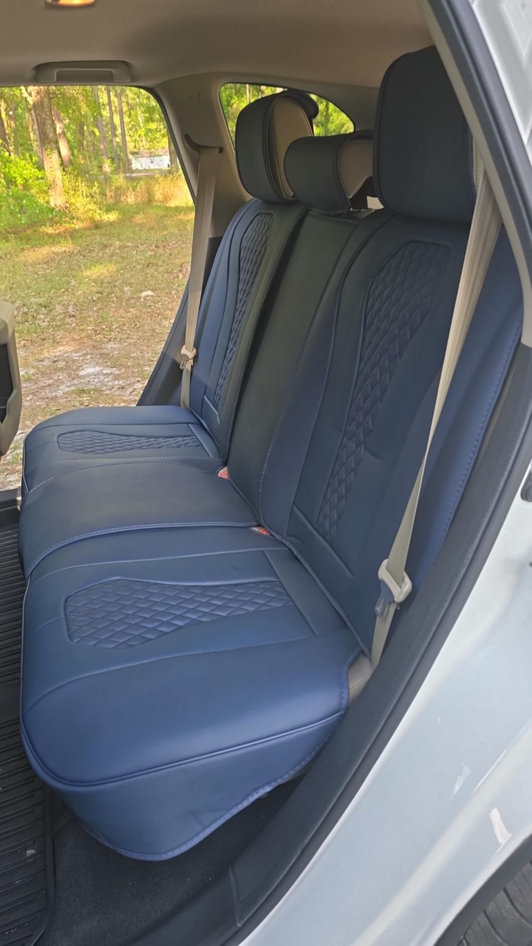 Coverado Seat Covers, Car Seat Covers Full Set, Black Car Seat Cover, Car Seat Covers Front Seats Back Seat Cover, Waterproof Car Seat Cushion, Leather Seat Covers Seat Protector Fit for Most Cars customer photo 1