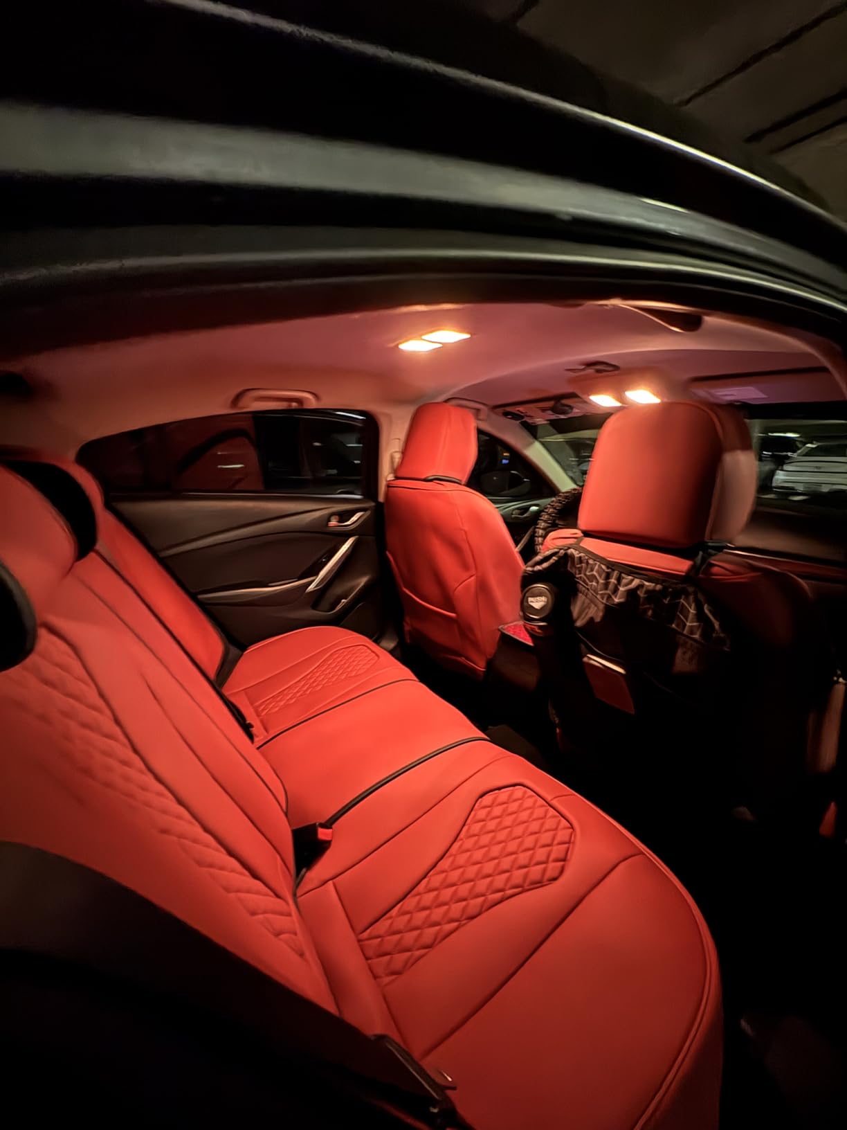 Coverado Seat Covers, Car Seat Covers Full Set, Black Car Seat Cover, Car Seat Covers Front Seats Back Seat Cover, Waterproof Car Seat Cushion, Leather Seat Covers Seat Protector Fit for Most Cars customer photo 2