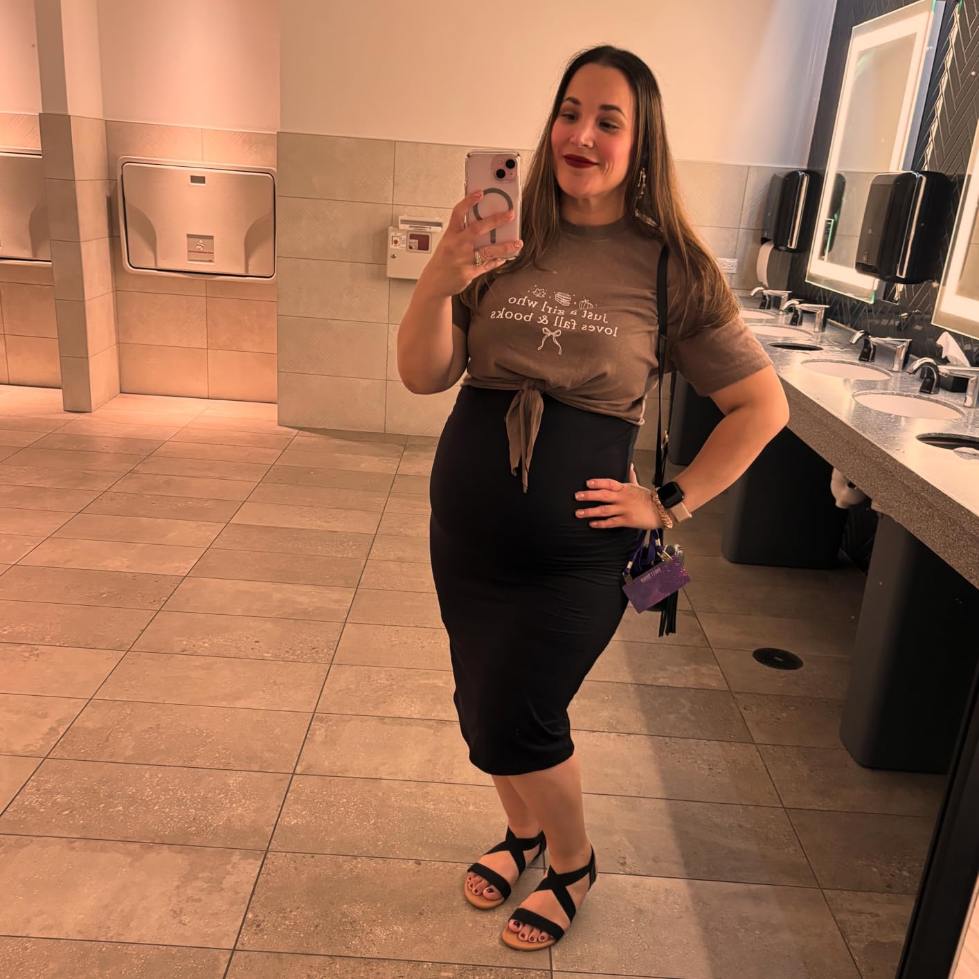 POSHDIVAH Maternity Skirt Over The Belly customer photo 1