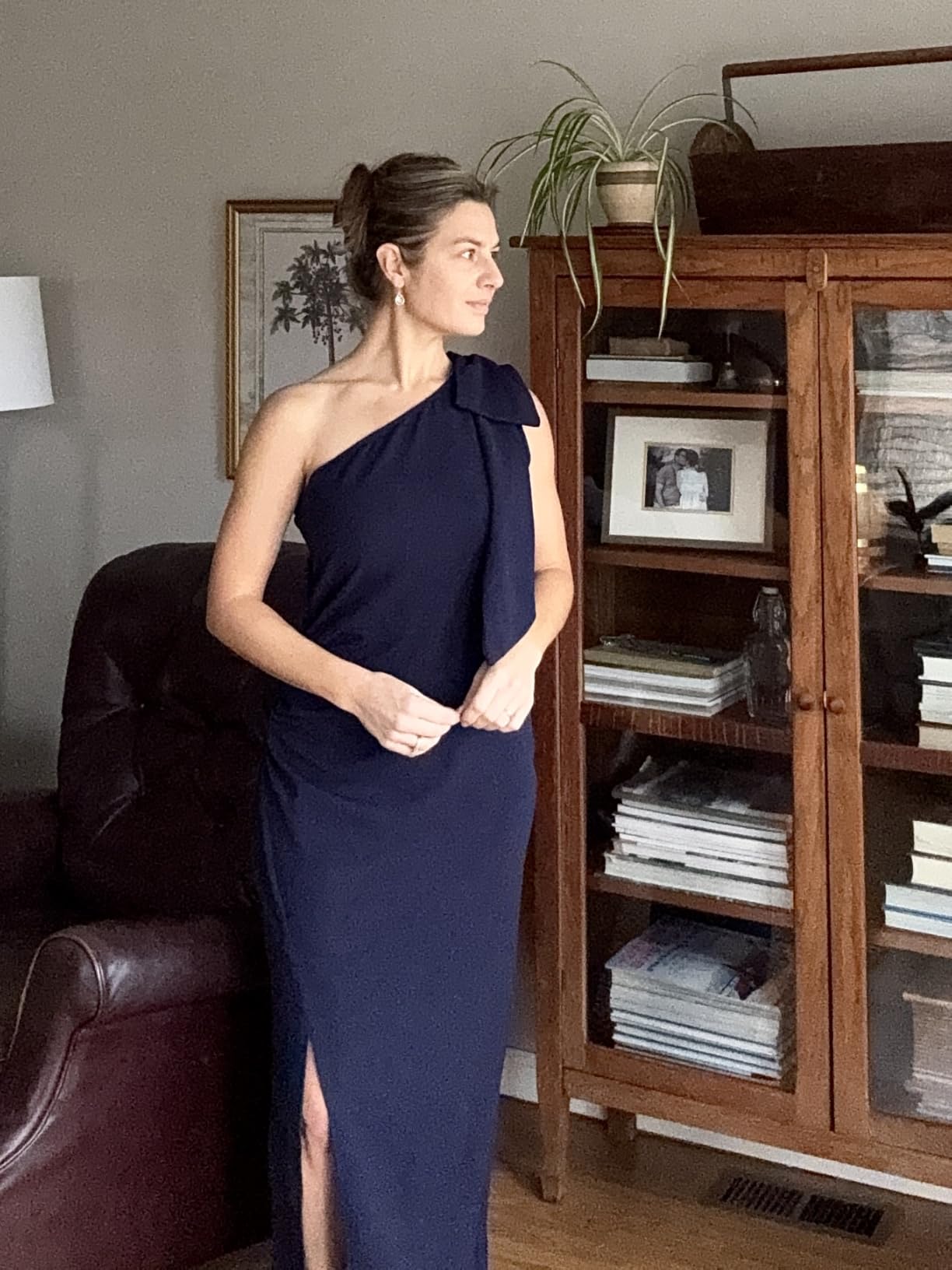 PRETTYGARDEN Women's One Shoulder Cocktail Maxi Dresses customer photo 1