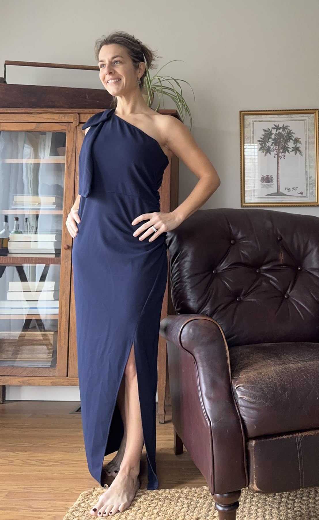 PRETTYGARDEN Women's One Shoulder Cocktail Maxi Dresses customer photo 2