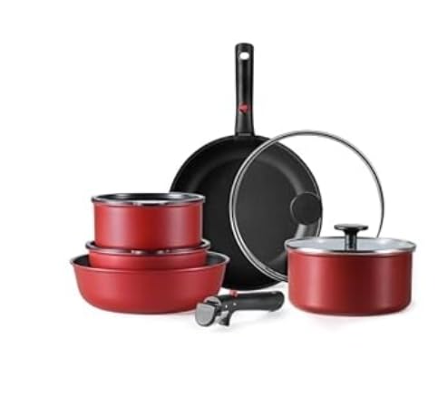 CAROTE 19pcs Pots and Pans Set Non Stick, Detachable Handle Cookware customer photo 2