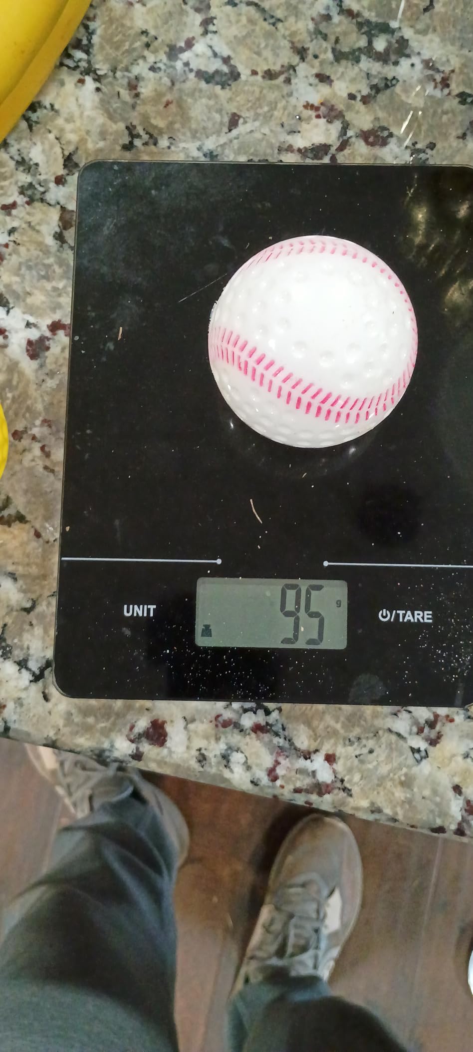 Baseballs 12 Pack Dimpled Baseballs, 9-Inch Pitching Machine Balls for Hand-Eye Coordination, Hitting and Fielding Practice customer photo 2