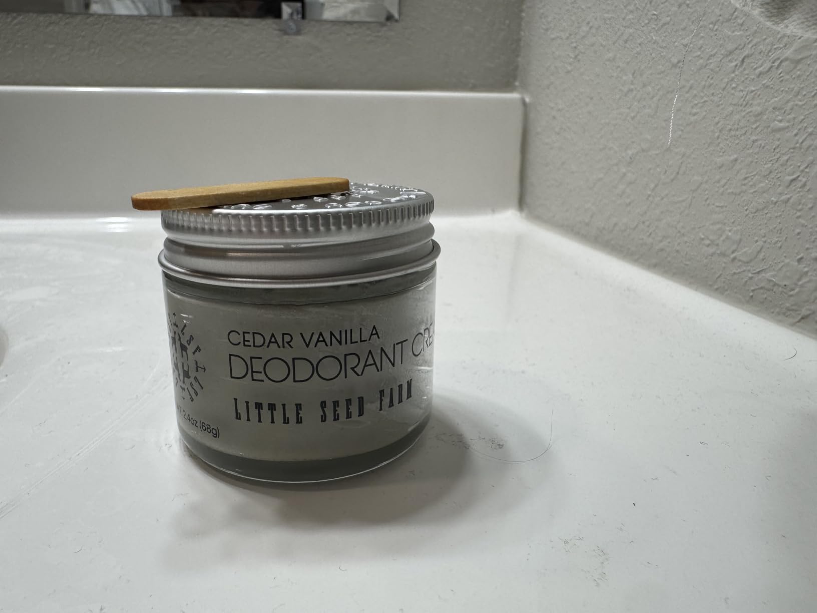 Little Seed Farm All Natural Deodorant Cream - Cedar Vanilla, 2.4 oz customer photo 1