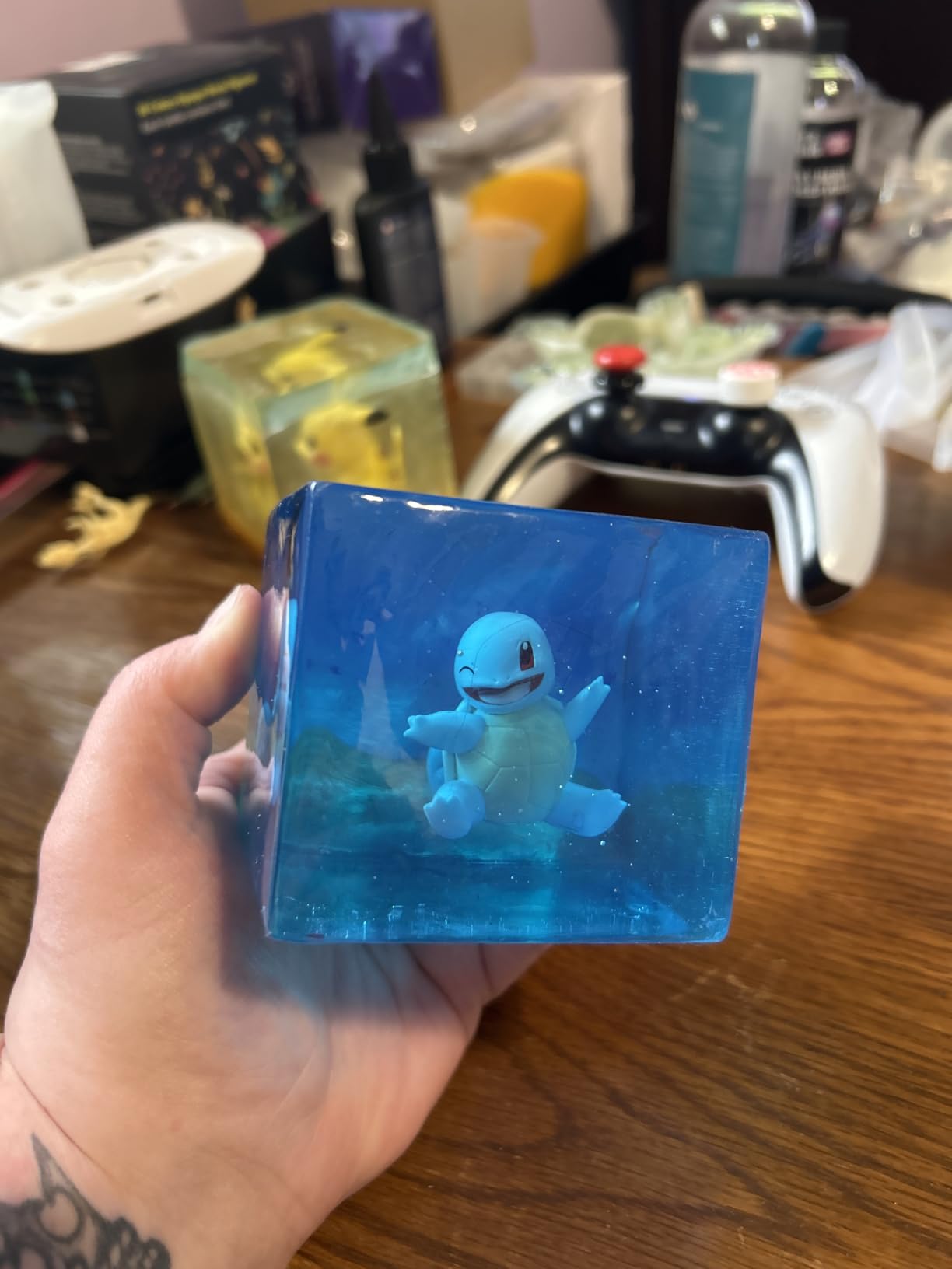 64OZ Epoxy Resin Kit, Clear Resin No Yellowing No Bubble for Molds & Craft customer photo 1