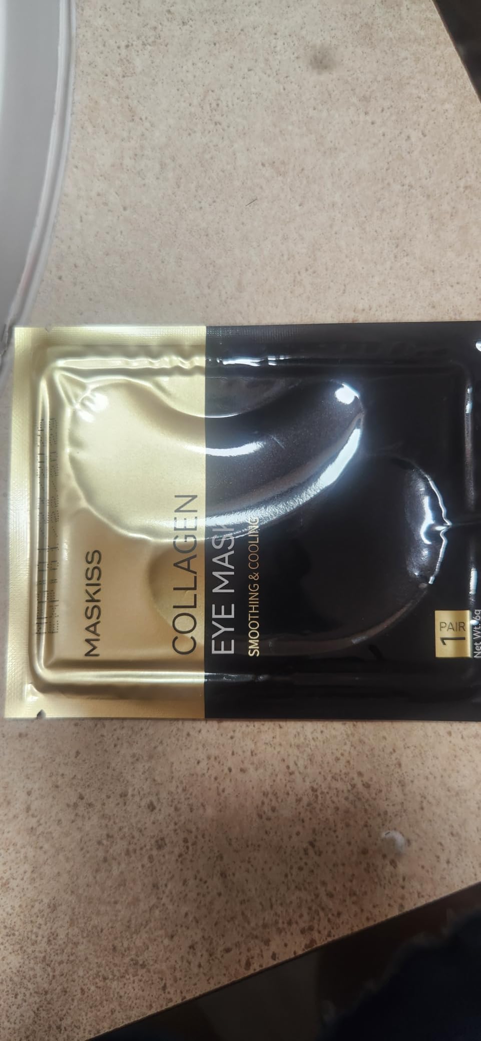 Maskiss 24k Gold Under Eye Patches (50 Pairs), eye mask, Collagen Skin Care Products, Eye Patches for Puffy Eyes, eye masks for dark circles and puffiness customer photo 2