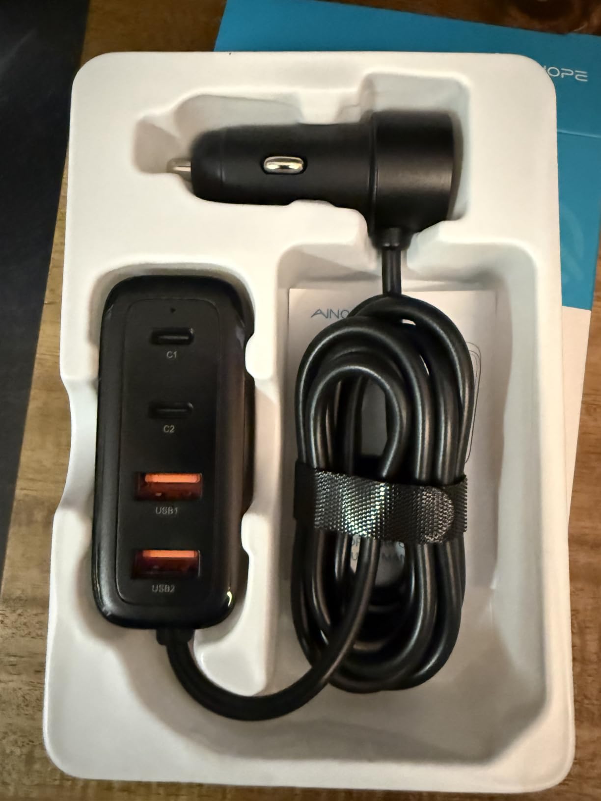 AINOPE PD&QC 108W Multiple Ports Car Charger, Cigarette Lighter USB Charger customer photo 2