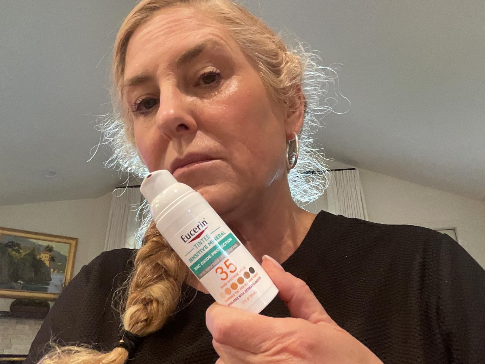 Eucerin Tinted Sensitive Mineral Face Sunscreen Lotion, SPF 35, 1.7 FL OZ customer photo 2
