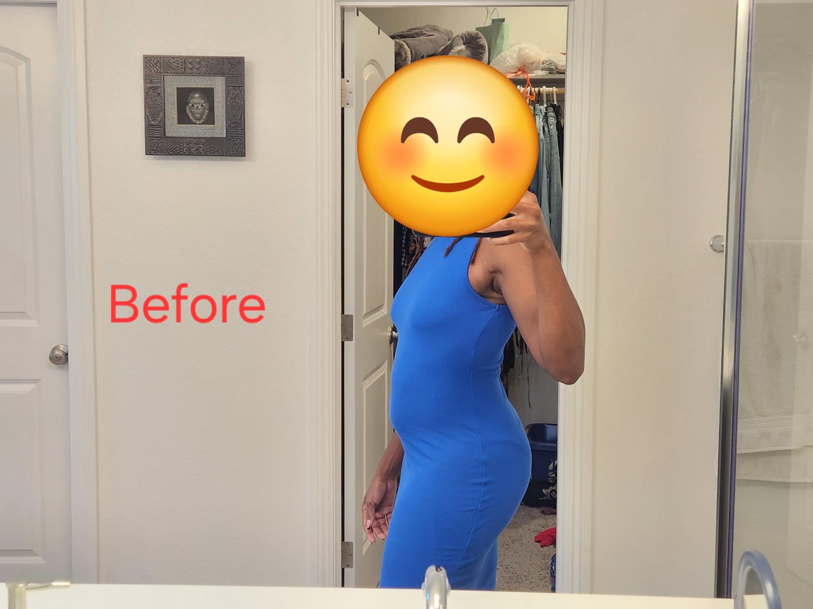 SHAPERX Shapewear for Women Tummy Control Bodysuit Mid Thigh Body Shaper Shorts for a Lifted Look customer photo 2