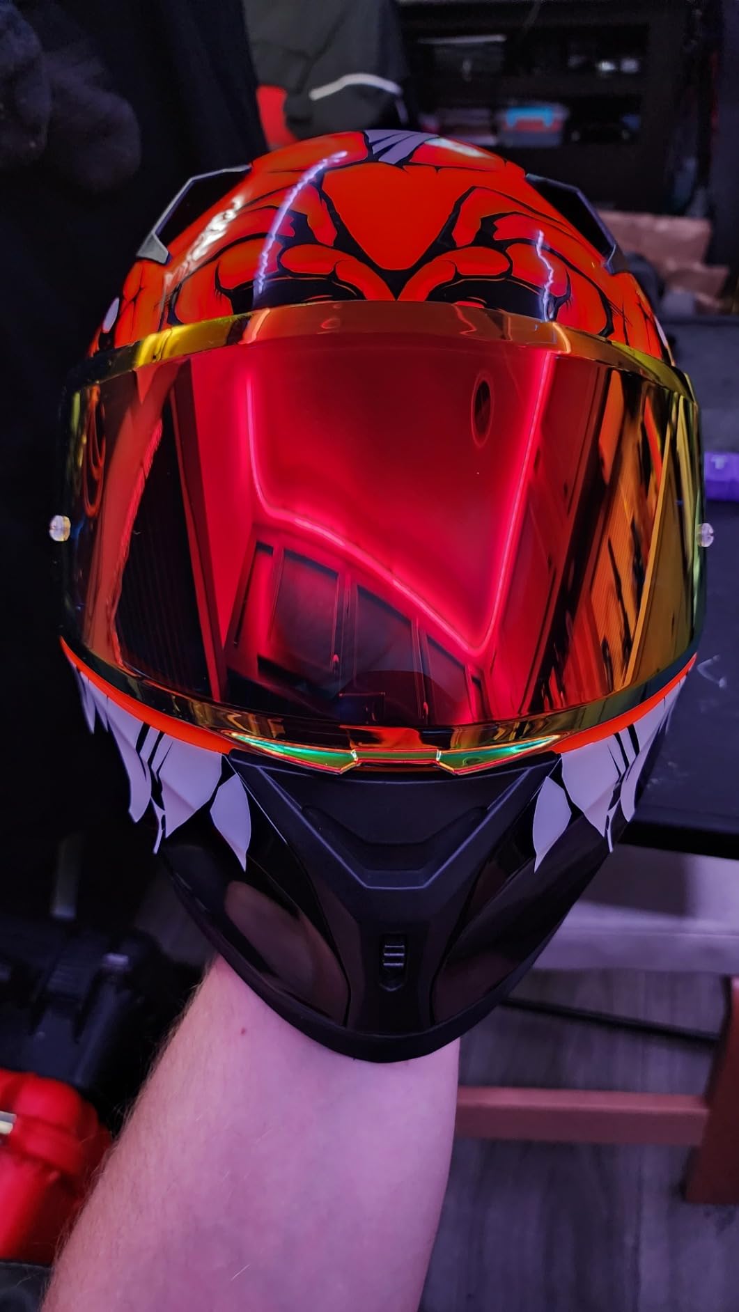 ILM Motorcycle Helmet Full Face with Pinlock Compatible Motocross DOT Z501 customer photo 2